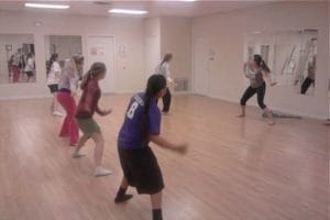 aerobics class among Navajo in Arizona