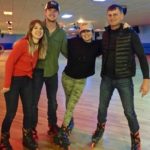 adults at roller skating rink